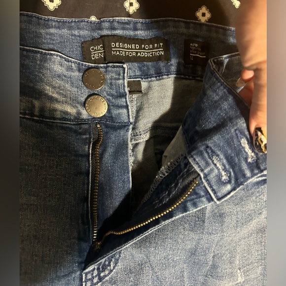 Chic Denim- distressed high rise designed for fit made for addiction-size 14 - Picture 9 of 11